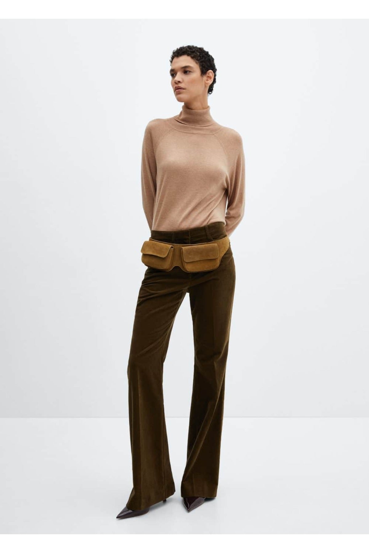 كنزة MANGO لون بني