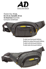 حقيبة خصر Newish Polo لون رمادي