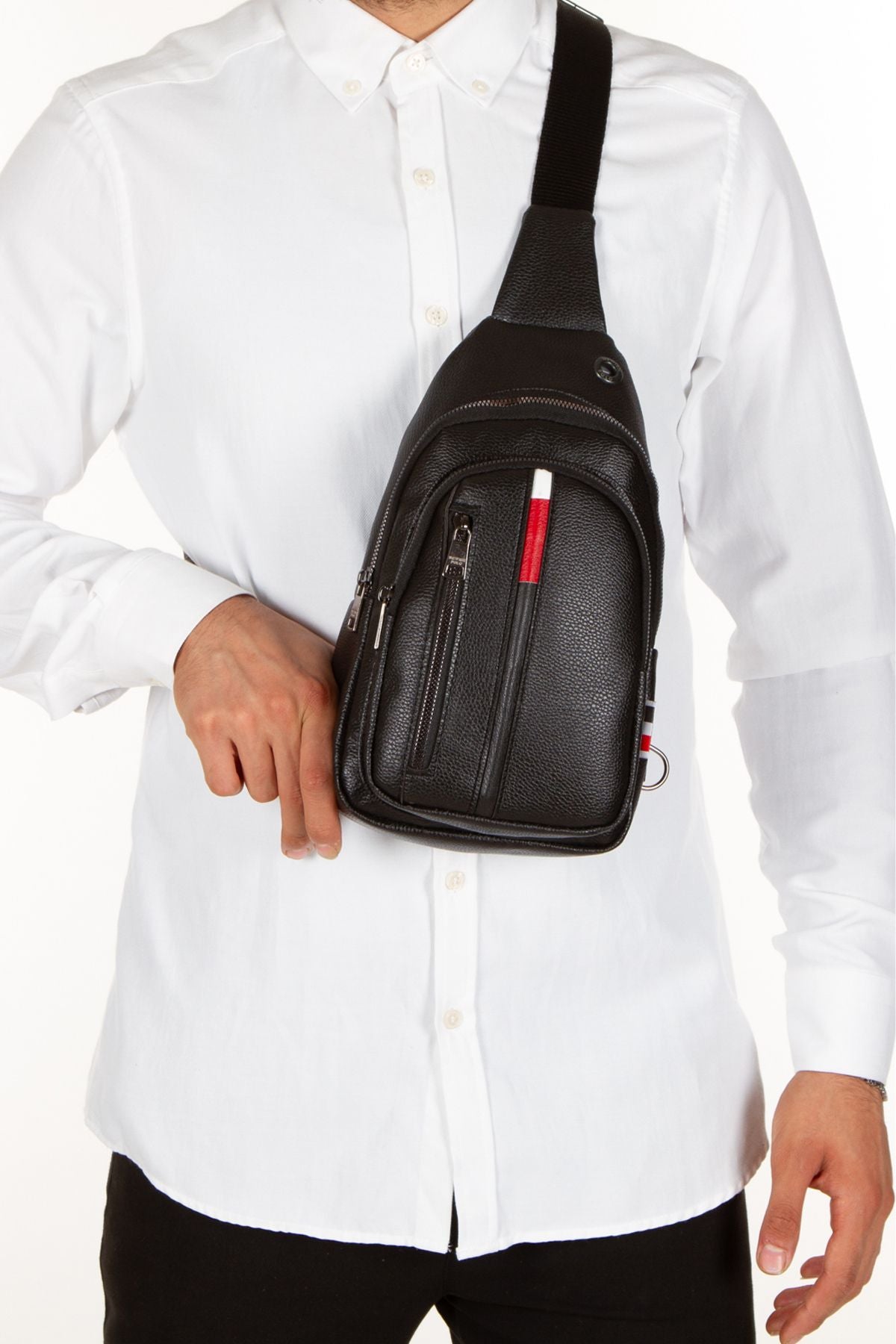 حقيبة كتف Av A Dos لون أسود