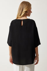 بلوزة Happiness İstanbul لون أسود