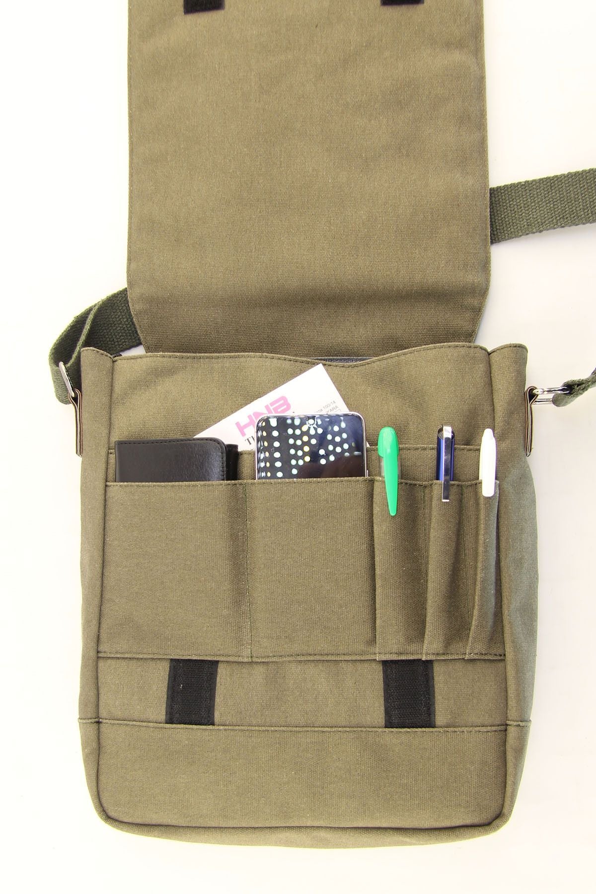 حقيبة كتف عملية HNB لون كاكي