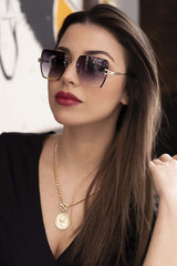 نظارة شمسية Modalucci لون ذهبي