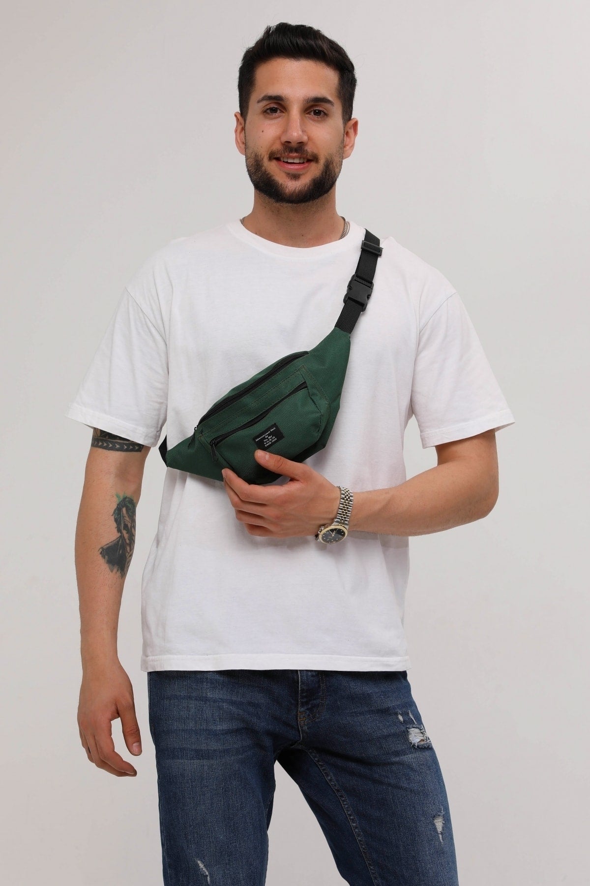 حقيبة خصر D'VERS لون كاكي