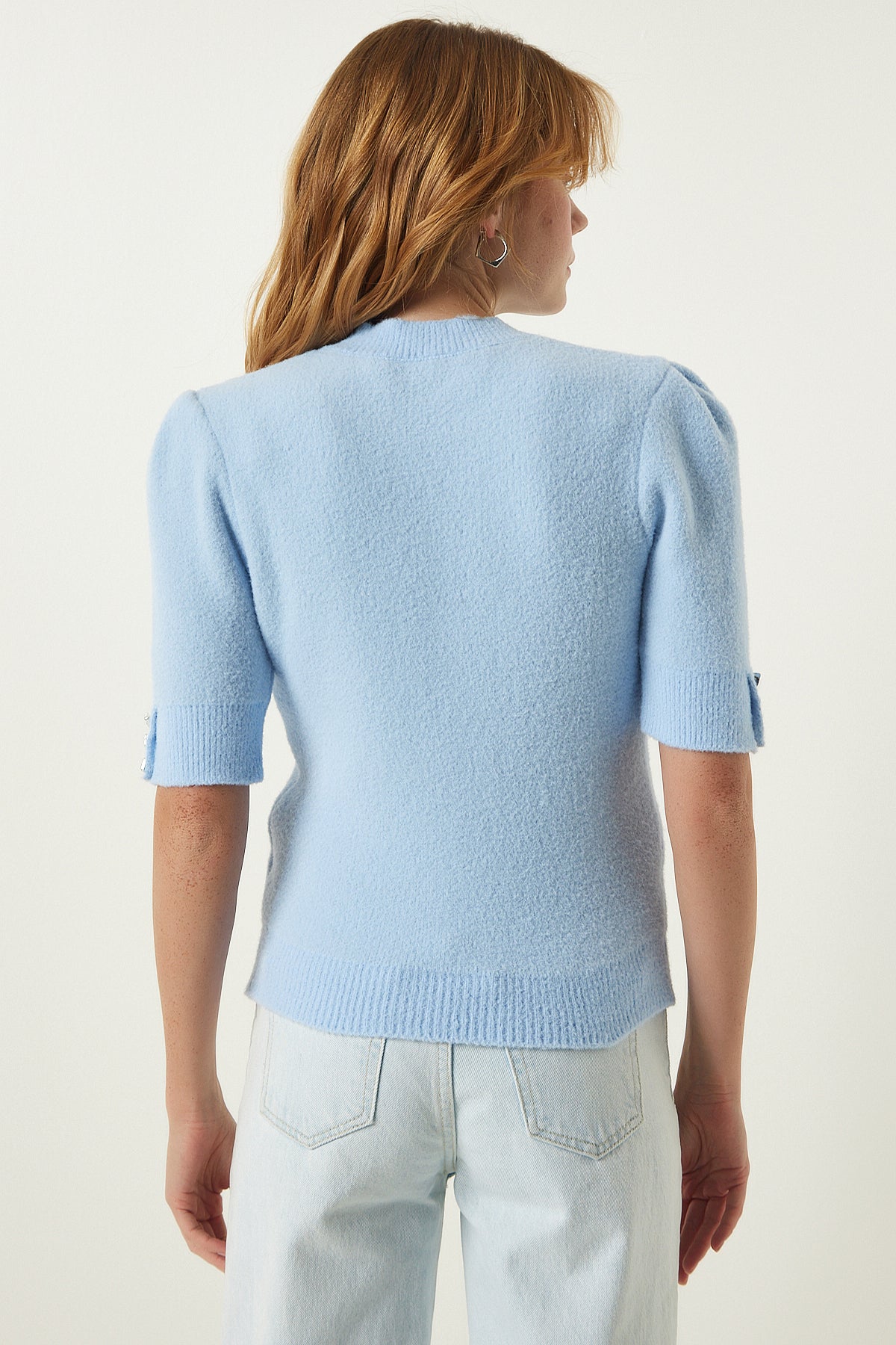 بلوزة Happiness İstanbul لون أزرق