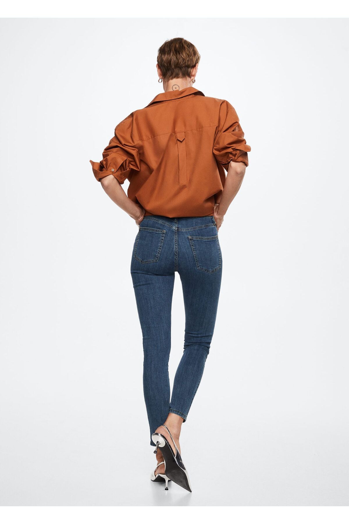 جينز MANGO لون أزرق