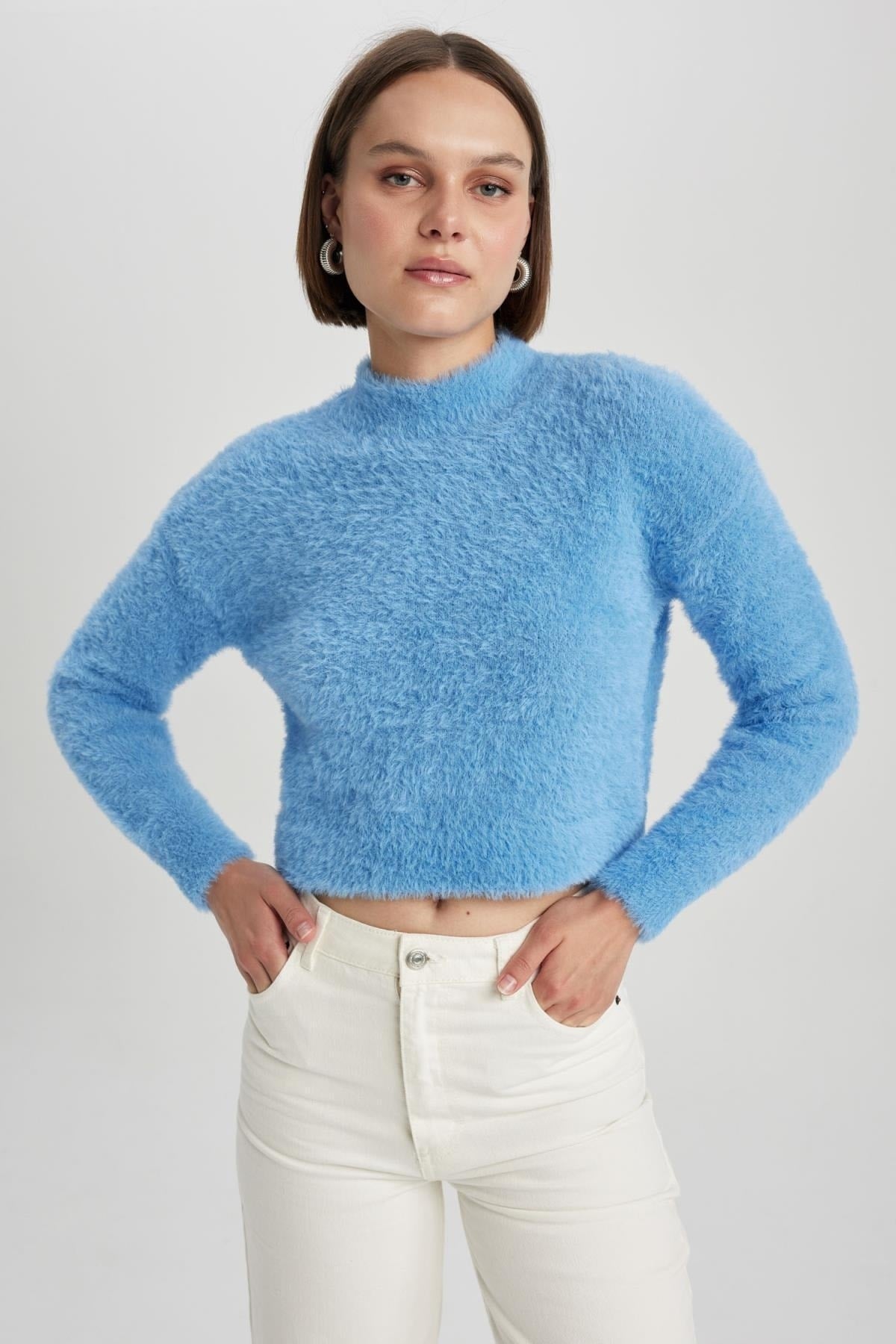 كنزة Defacto لون أزرق