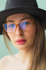 نظّارة الحماية من الأشعة الزرقاء Focus On Eyewear لون بيج