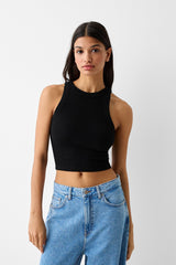 تيشيرت Bershka لون أسود