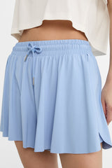شورت Stradivarius لون أزرق غامق