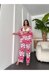 طقم DEEFWEAR لون زهري