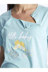 قميص النوم LC Waikiki لون أزرق سماوي