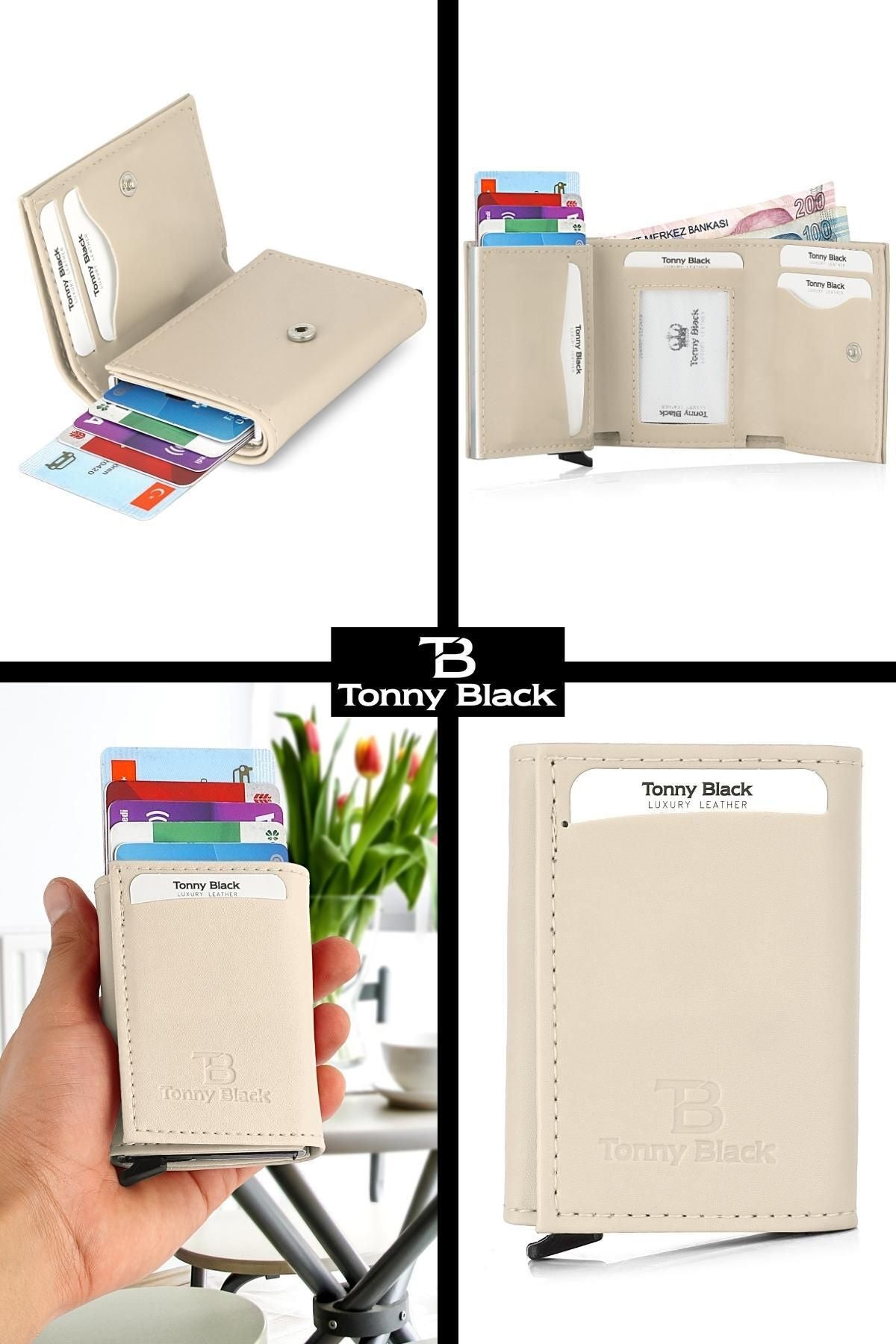 محفظة Tonny Black لون بيج