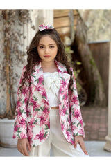 بدلة By Feyza Kids Collection لون زهري