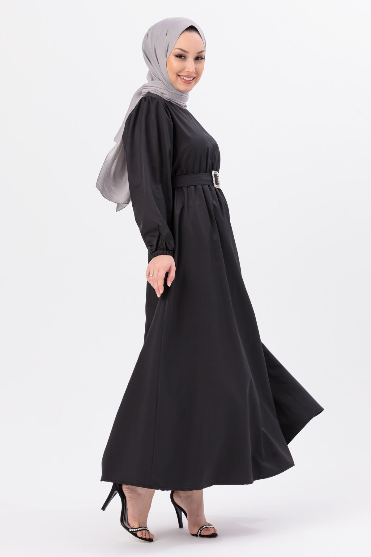 فستان سهرة TOFİSA لون أسود