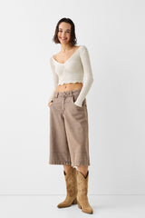 كنزة Bershka لون بيج