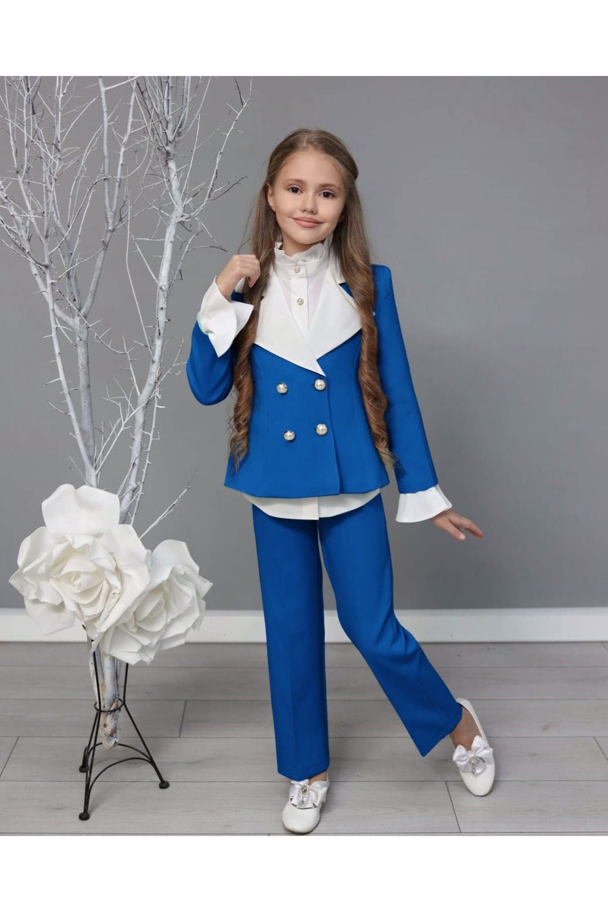 بدلة By Feyza Kids Collection لون أزرق غامق