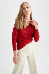 كنزة Defacto لون أحمر