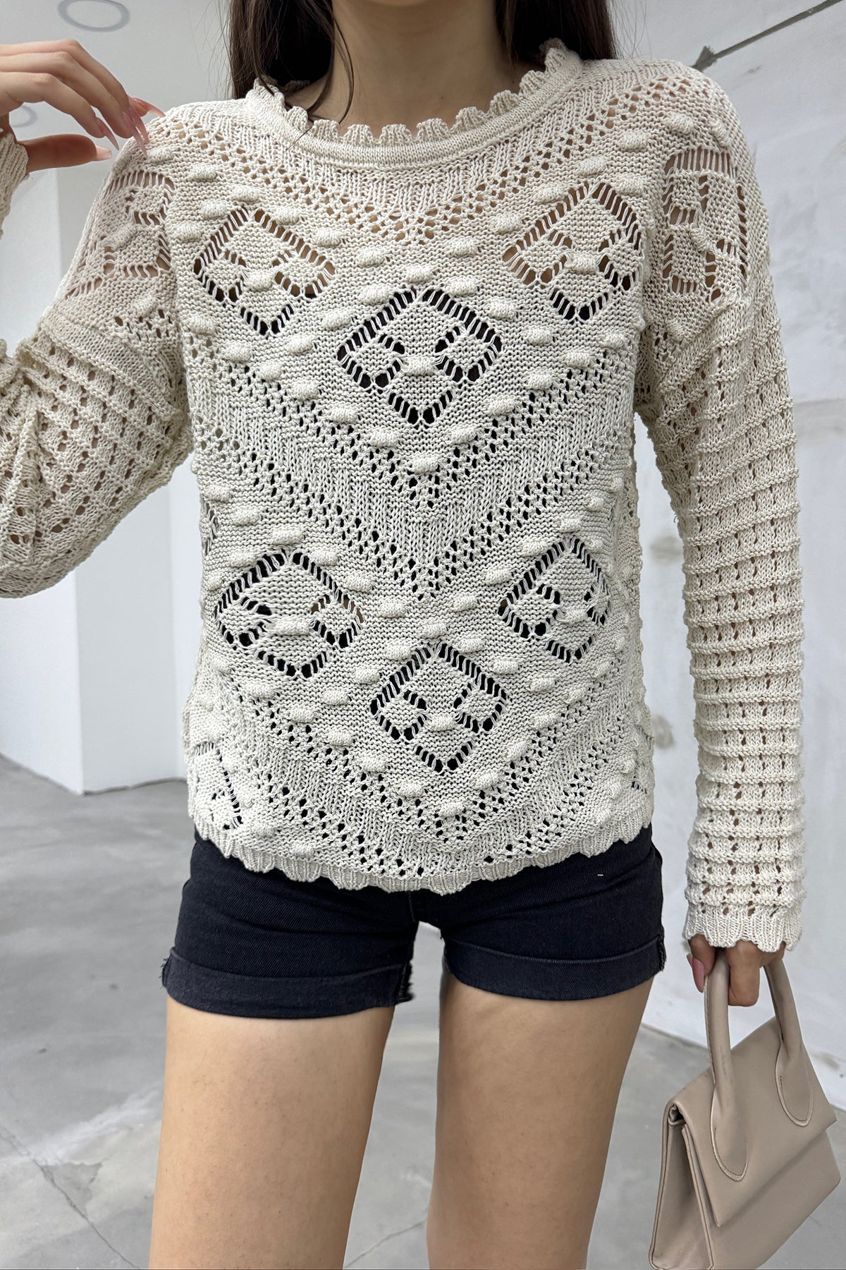 بلوزة Cistern İstanbul لون بيج