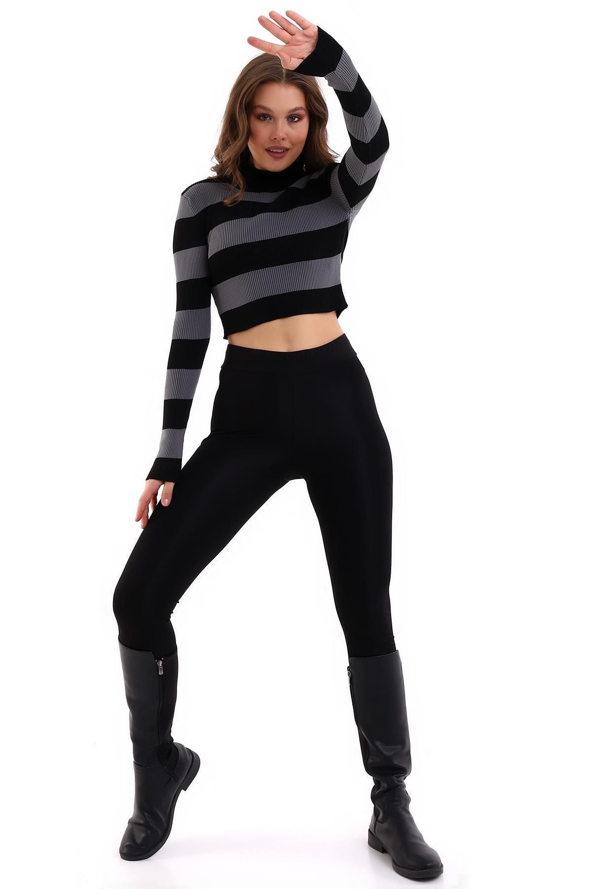 كنزة Irmak Kerekli لون أسود