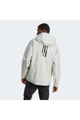 معطف واق من المطر & الرياح adidas لون رمادي