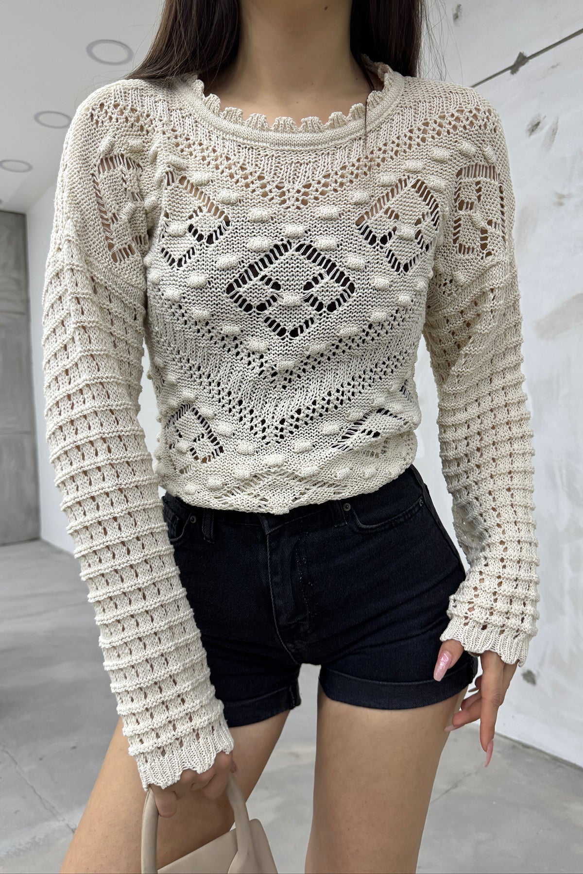 بلوزة Cistern İstanbul لون بيج