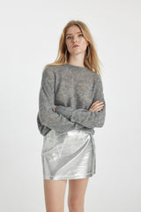 كنزة Defacto لون رمادي