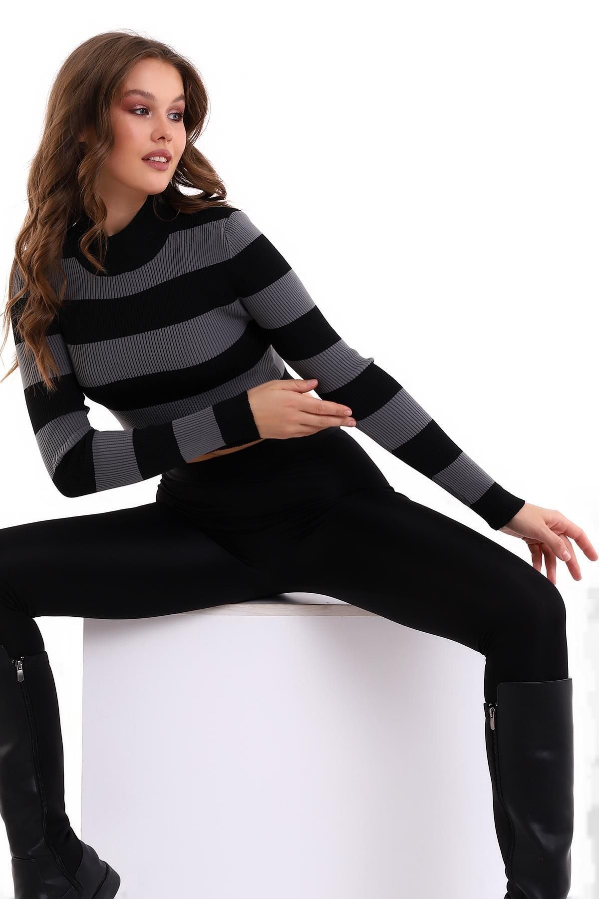كنزة Irmak Kerekli لون أسود