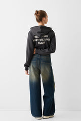هودي Bershka لون رمادي
