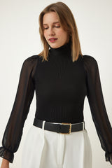 بلوزة Happiness İstanbul لون أسود