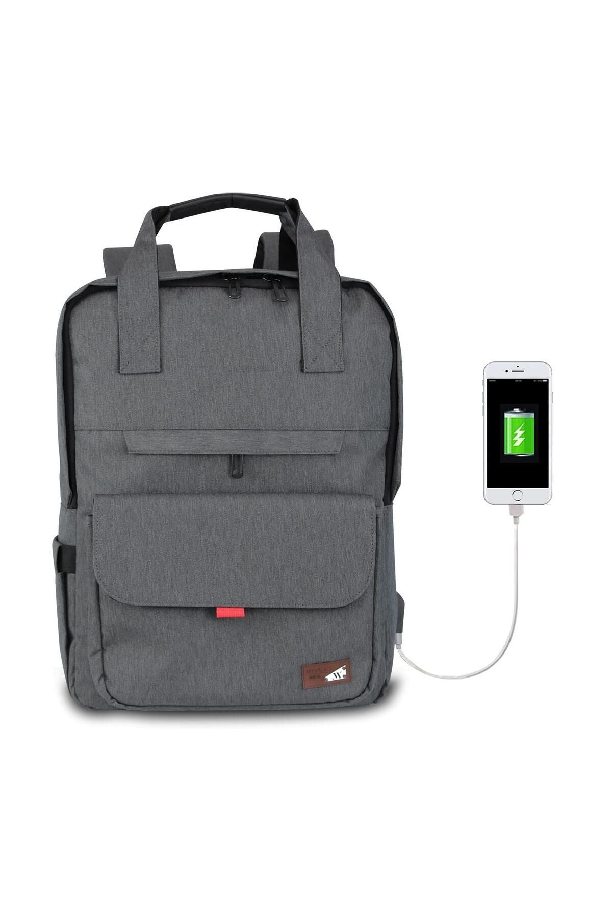 حقيبة كتف My Valice لون رمادي