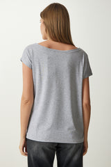 بلوزة Happiness İstanbul لون رمادي