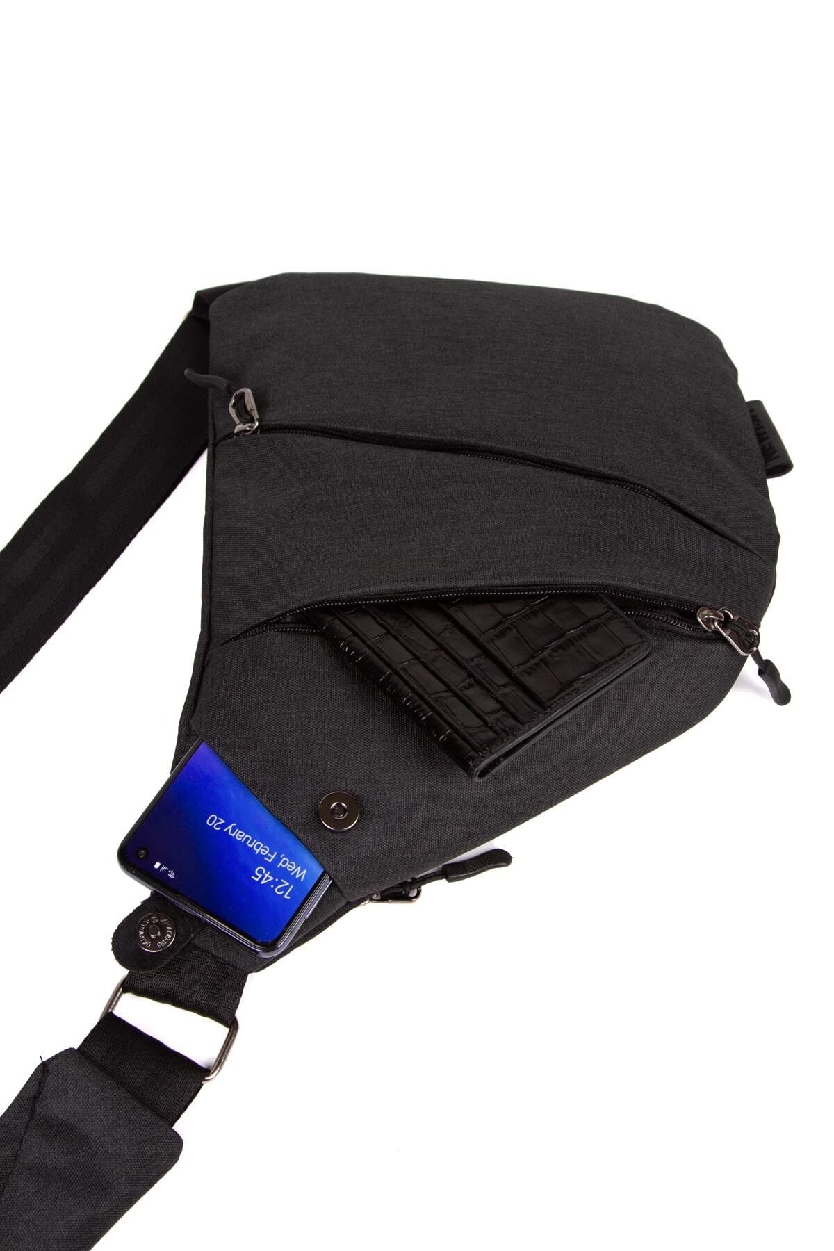 حقيبة خصر Newish لون أسود