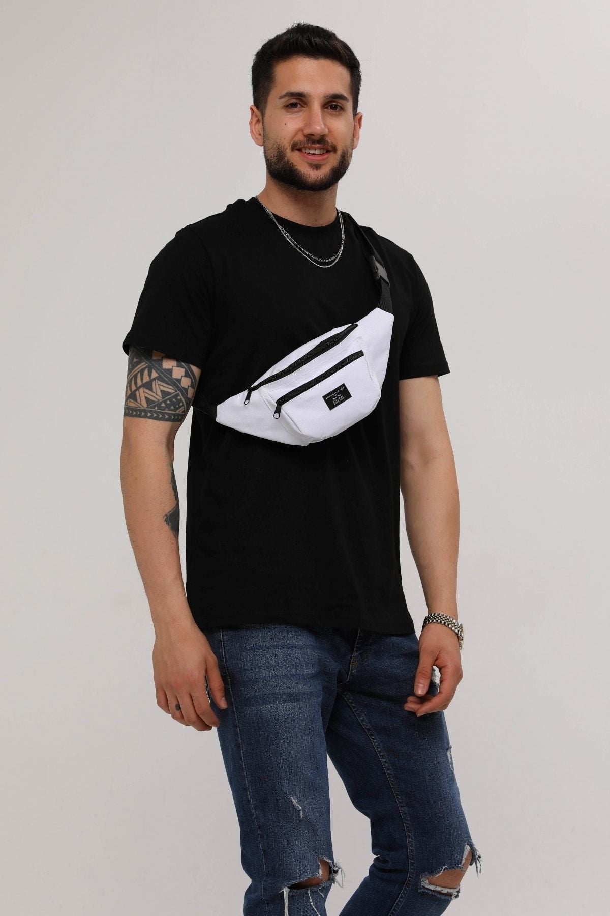 حقيبة خصر D'VERS لون أبيض