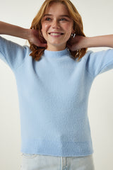 بلوزة Happiness İstanbul لون أزرق