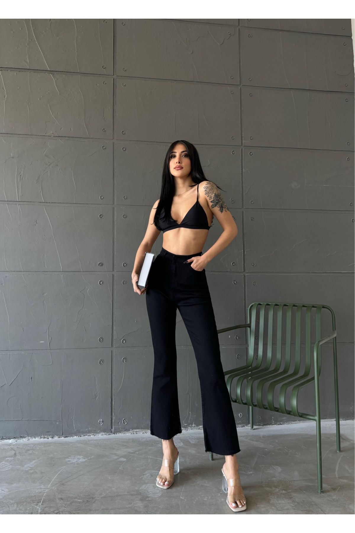 جينز LAMİRAMOOD لون أسود