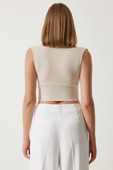 بلوزة Happiness İstanbul لون بيج