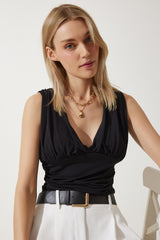 بلوزة Happiness İstanbul لون أسود