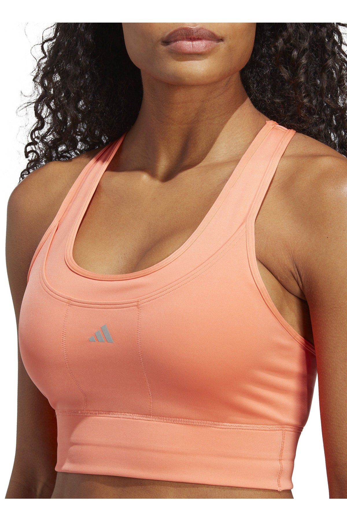 حمالة الصدر الرياضية adidas لون زهري