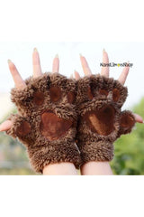قفاز Nanelimonshop لون بني