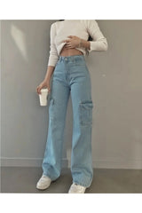 جينز Livik لون أزرق