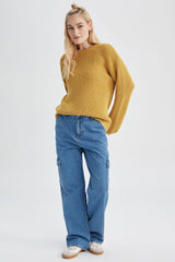 كنزة Defacto لون أصفر