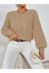 كنزة AQE FASHION لون رمادي