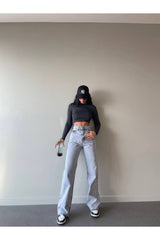 جينز LAMİRAMOOD لون أزرق