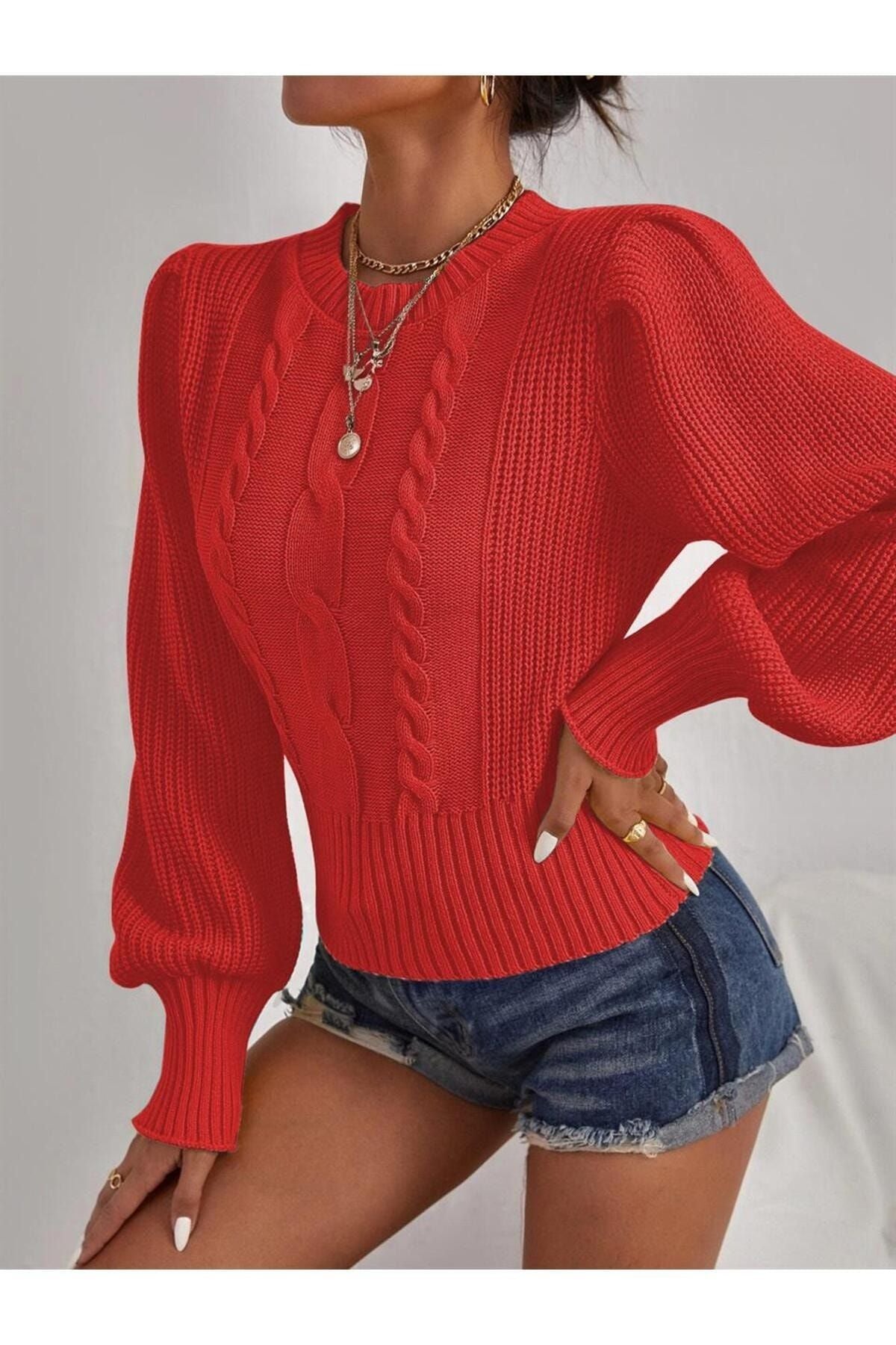 كنزة AQE FASHION لون أصفر