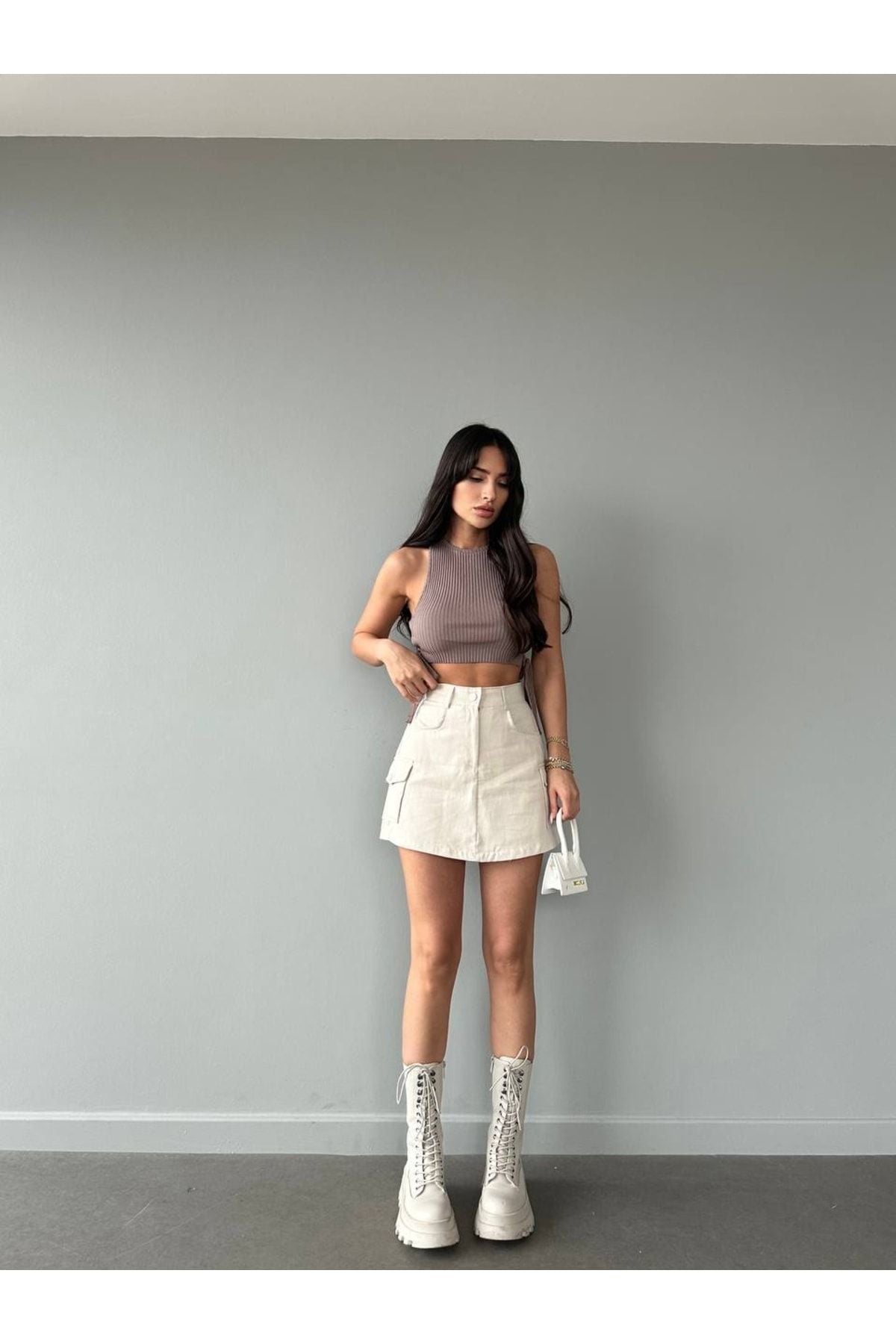تنورة LB Laluna Butik لون بيج