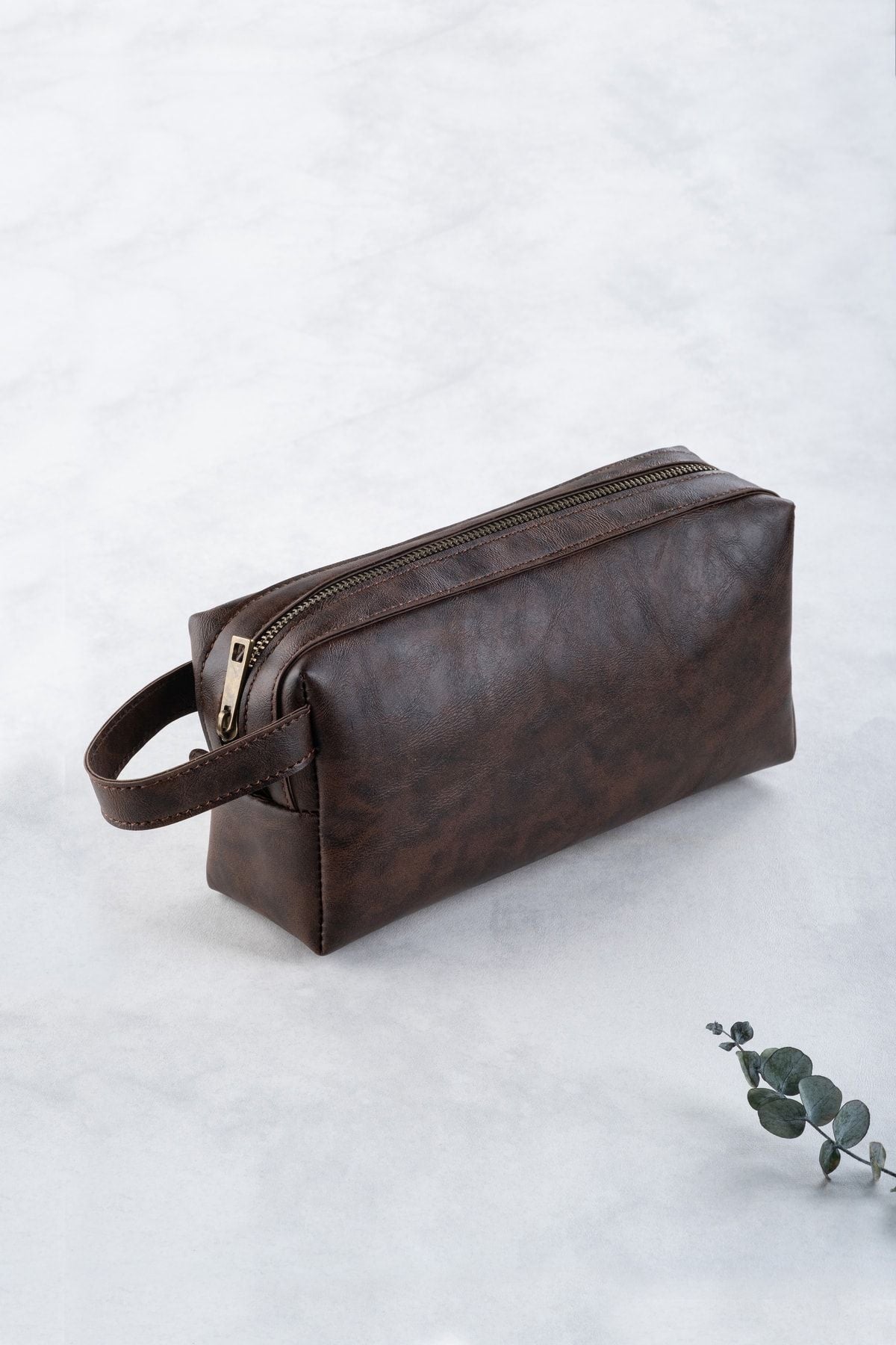 حقيبة يد dk leather لون بني