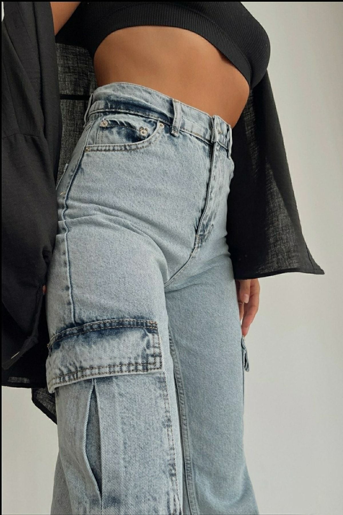 جينز Livik لون أزرق