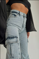 جينز Livik لون أزرق