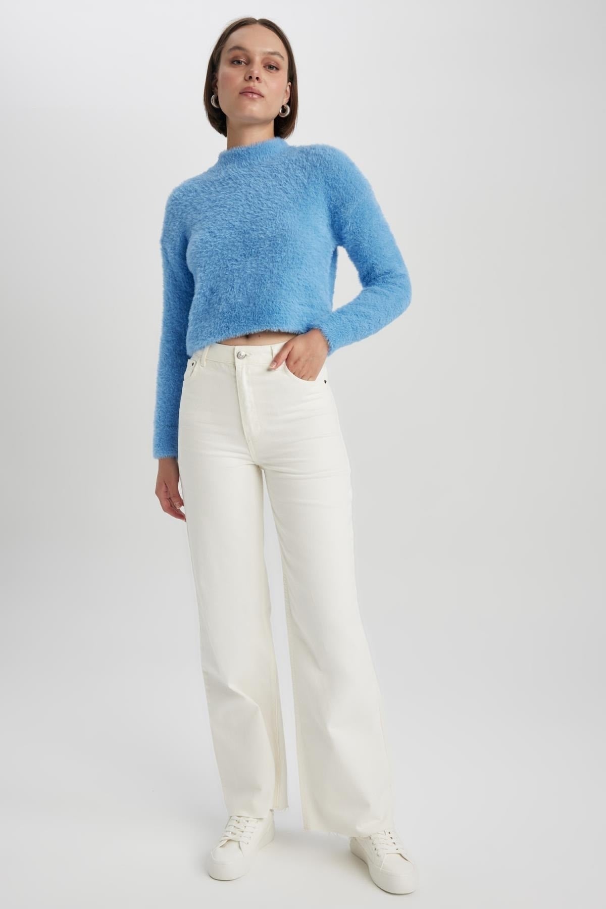 كنزة Defacto لون أزرق