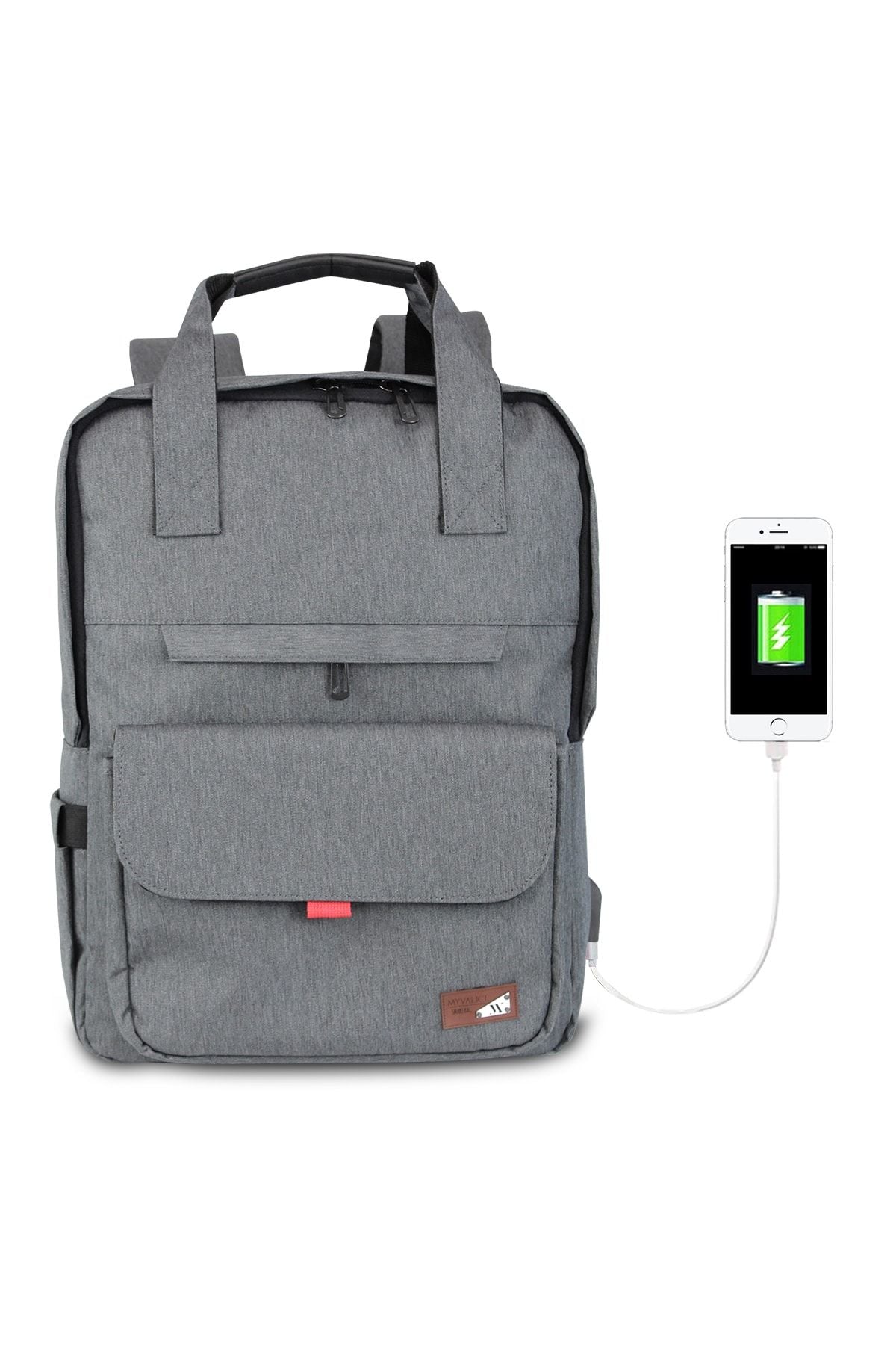 حقيبة كتف My Valice لون رمادي